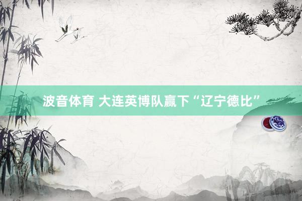 波音体育 大连英博队赢下“辽宁德比”